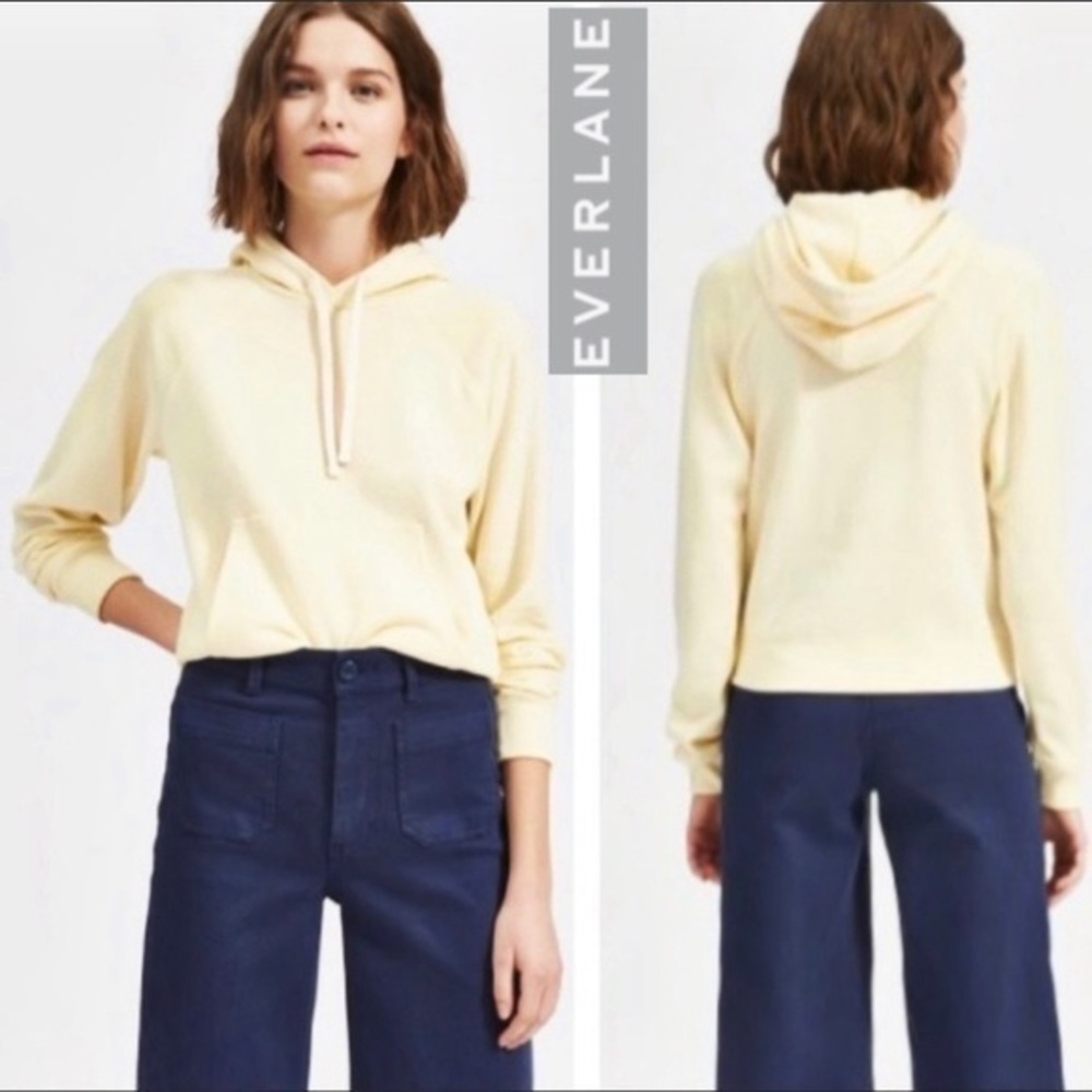 Everlane Lightweight French Terry Shrunken Hoodie Size M